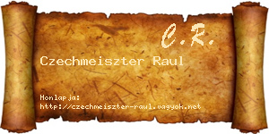 Czechmeiszter Raul névjegykártya